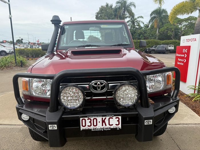 2021 Toyota Landcruiser GXL VDJ79R 4X4 Dual Range Merlot Red
