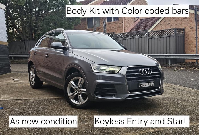 2016 Audi Q3 TDI Sport 8U MY16 Four Wheel Drive Monsoon Grey