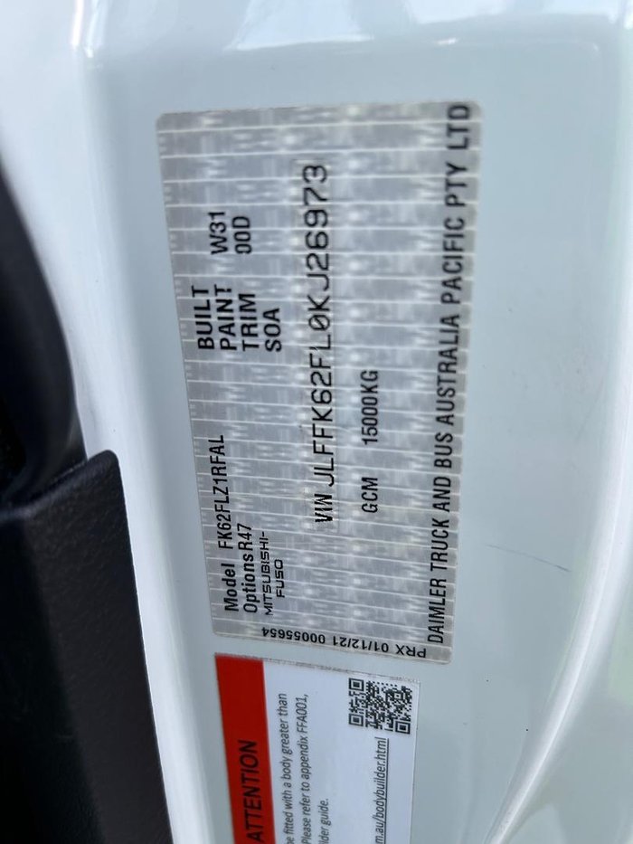 2022 Fuso Fighter 1424 White