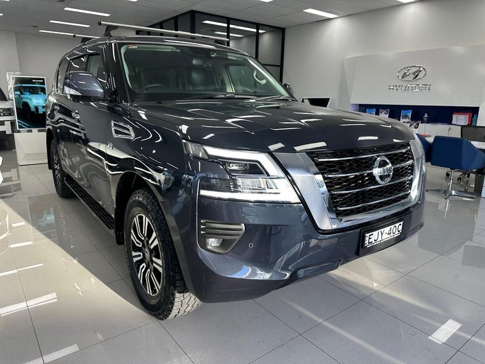 2020 Nissan Patrol Ti Y62 Series 5 MY20 4X4 Dual Range Hermosa Blue
