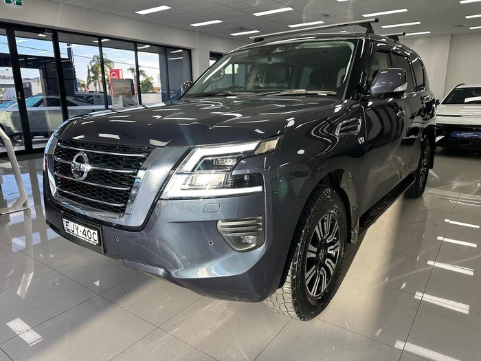 2020 Nissan Patrol Ti Y62 Series 5 MY20 4X4 Dual Range Hermosa Blue