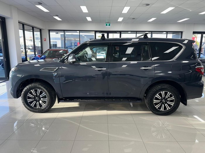 2020 Nissan Patrol Ti Y62 Series 5 MY20 4X4 Dual Range Hermosa Blue
