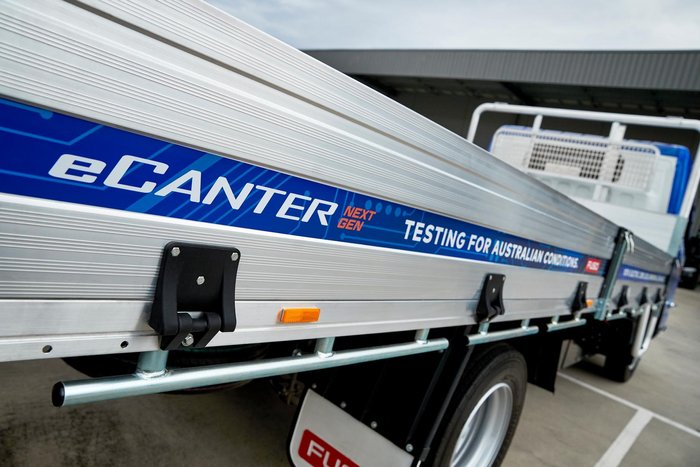 2024 Fuso Ecanter 818 Mwb Dropside Alloy Tray ECANTER White