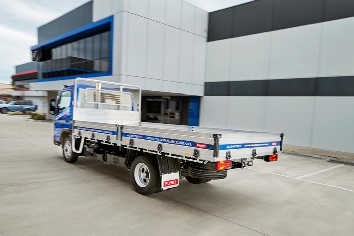 2024 Fuso Ecanter 818 Mwb Dropside Alloy Tray ECANTER White