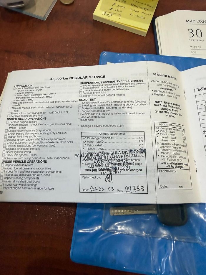 2002 Mitsubishi Verada Ei KJ MY02 Pacific Blue