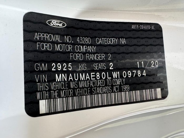 2020 Ford Ranger XL