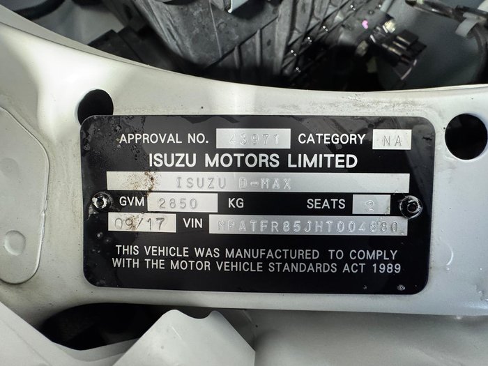 2017 Isuzu D-MAX SX