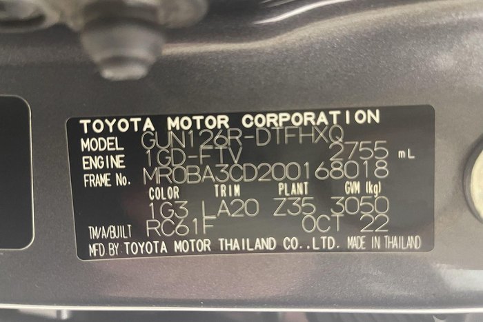 2022 Toyota Hilux SR5 GUN126R 4X4 Dual Range Silver Sky