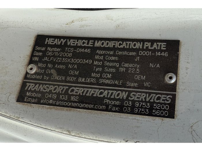 2000 Isuzu Fvz 1400