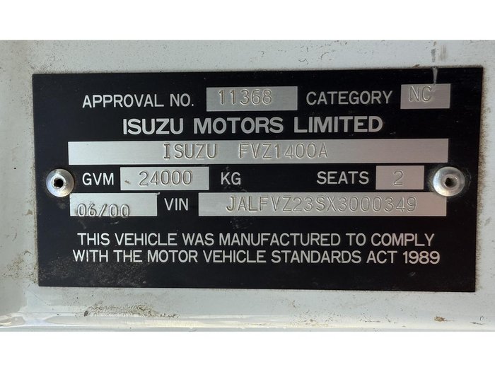 2000 Isuzu Fvz 1400