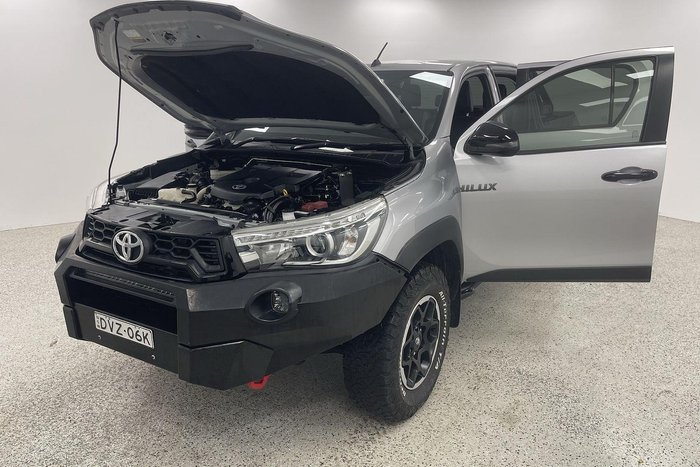 2018 Toyota Hilux Rugged X GUN126R 4X4 Dual Range Silver Sky