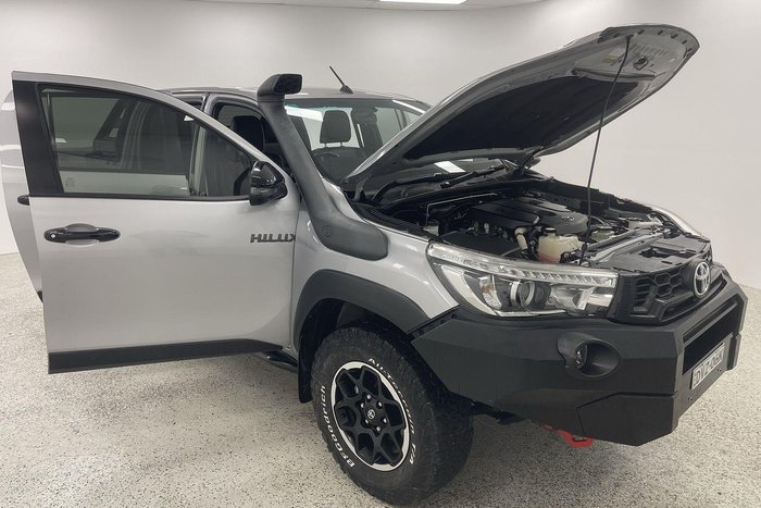 2018 Toyota Hilux Rugged X GUN126R 4X4 Dual Range Silver Sky