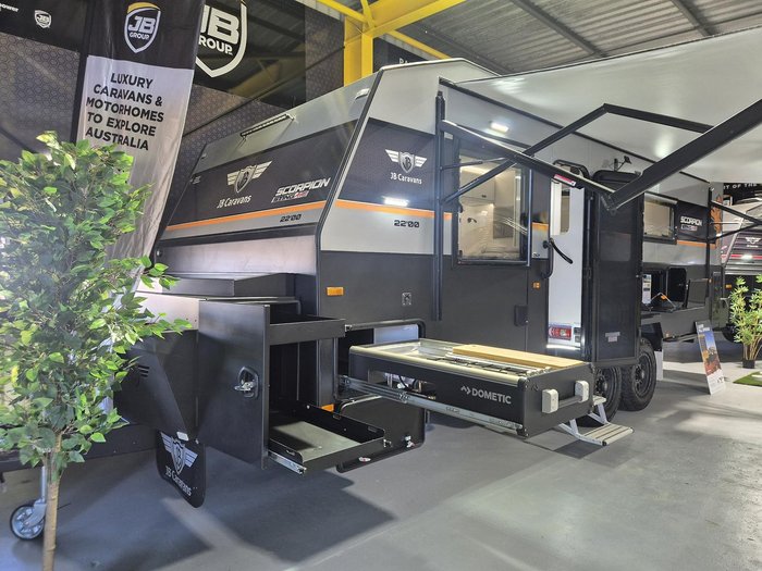 2026 JB Caravans Scorpion Sting Air 22 Fd Corner Shower Cafe