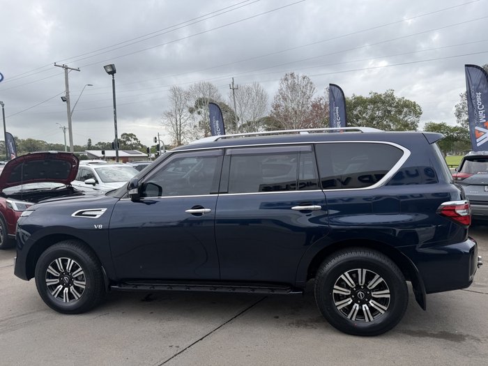 2022 Nissan Patrol Ti-L Y62 MY22 4X4 Dual Range Hermosa Blue