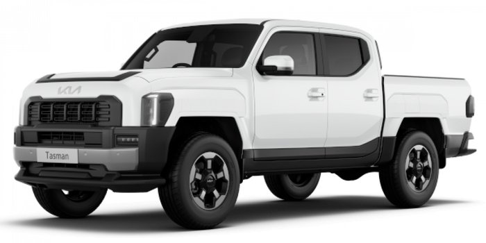 2025 Kia Tasman SX+ TK MY26 4X4 Dual Range Clear White