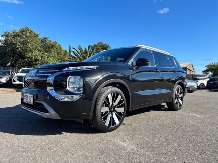 2025 Mitsubishi Outlander Exceed Tourer ZM MY25 AWD Black Diamond with Sterling Silver Roof