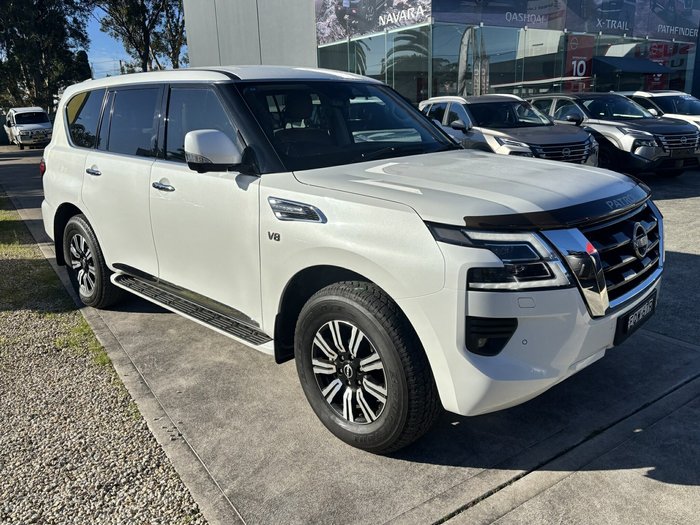 2021 Nissan Patrol Ti Y62 MY22 4X4 Dual Range Moonstone White