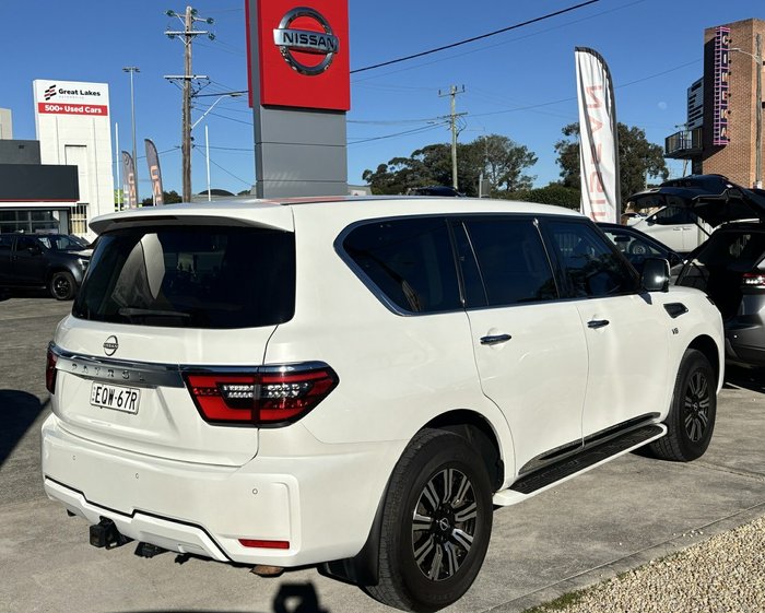 2021 Nissan Patrol Ti Y62 MY22 4X4 Dual Range Moonstone White