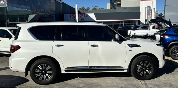 2021 Nissan Patrol Ti Y62 MY22 4X4 Dual Range Moonstone White