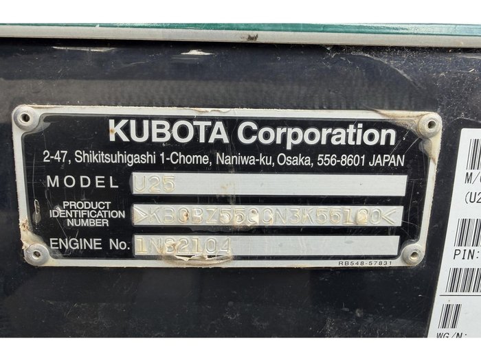2023 Kubota U25-3