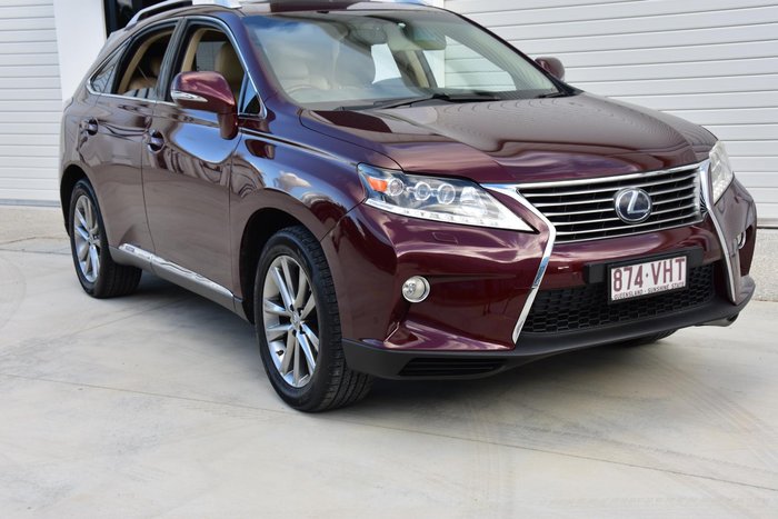 2013 Lexus RX 450h Luxury GYL15R 4X4 On Demand Garnet Red