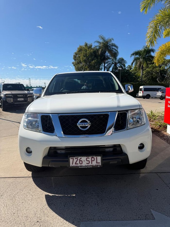 2012 Nissan Navara ST-X 550 D40 Series 5 4X4 Dual Range Arctic White