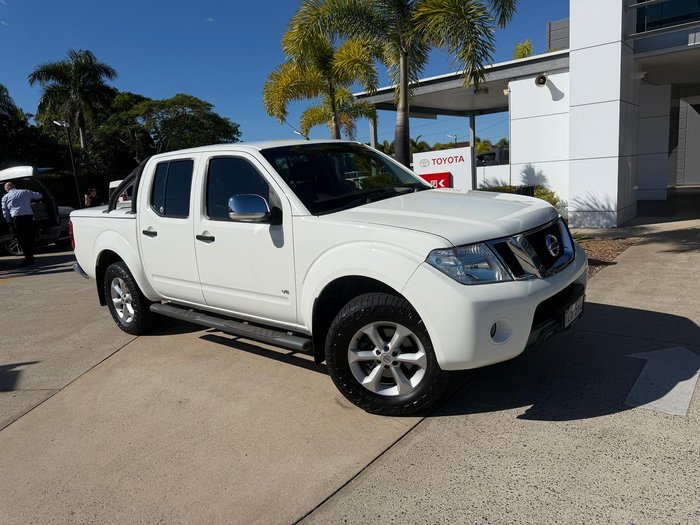 2012 Nissan Navara ST-X 550 D40 Series 5 4X4 Dual Range Arctic White