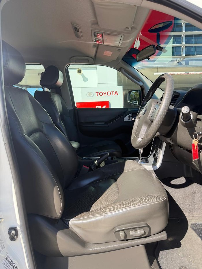 2012 Nissan Navara ST-X 550 D40 Series 5 4X4 Dual Range Arctic White