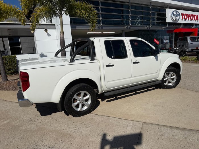 2012 Nissan Navara ST-X 550 D40 Series 5 4X4 Dual Range Arctic White