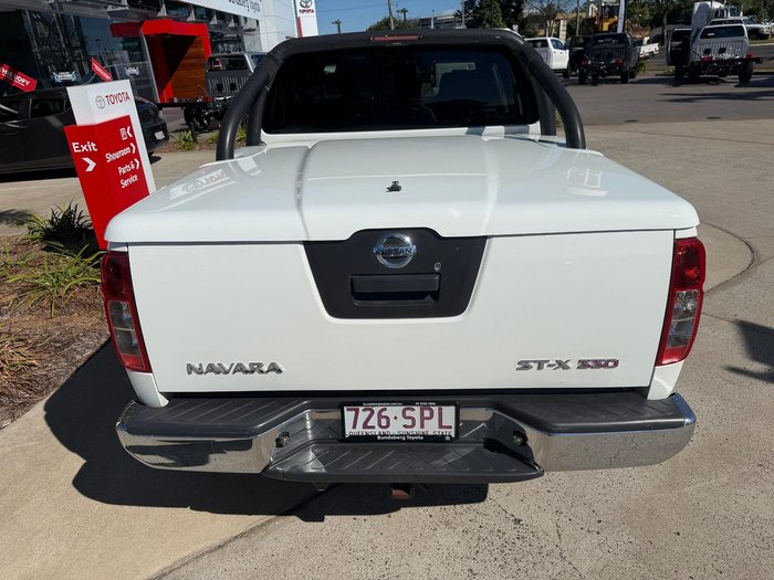2012 Nissan Navara ST-X 550 D40 Series 5 4X4 Dual Range Arctic White