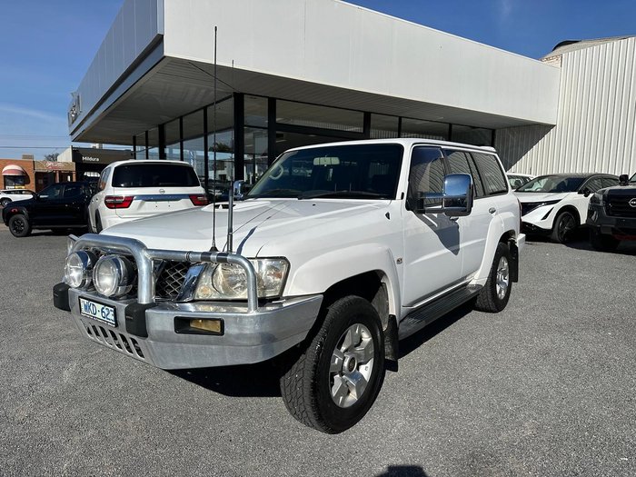 2008 Nissan Patrol ST GU 6 MY08 4X4 Dual Range White