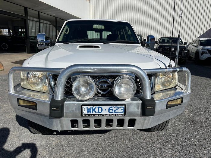 2008 Nissan Patrol ST GU 6 MY08 4X4 Dual Range White