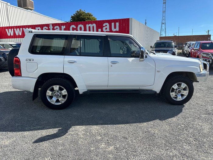 2008 Nissan Patrol ST GU 6 MY08 4X4 Dual Range White