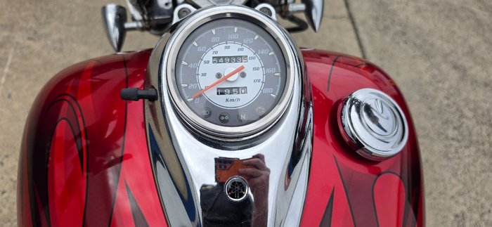 2007 Yamaha XVS650 V-STAR CUSTOM Red
