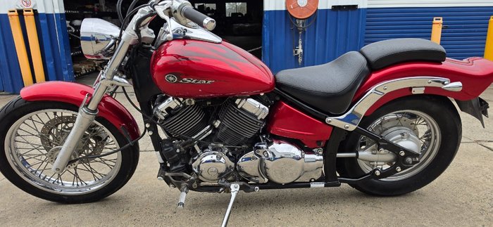 2007 Yamaha XVS650 V-STAR CUSTOM Red
