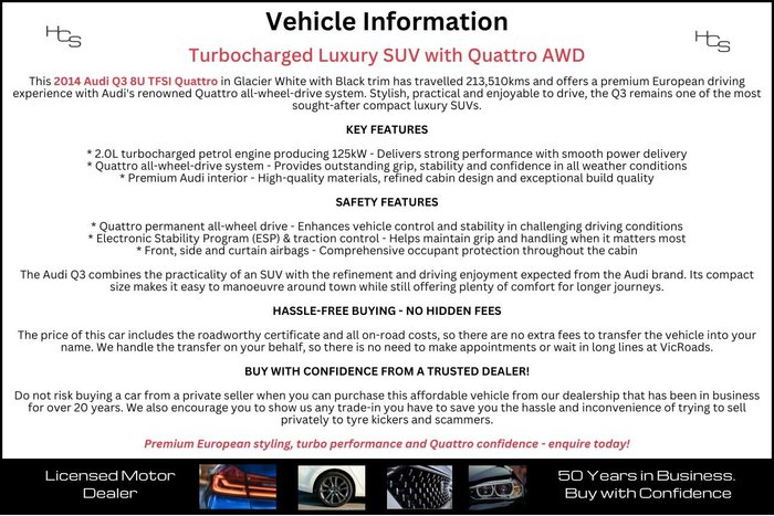 2014 Audi Q3 TFSI