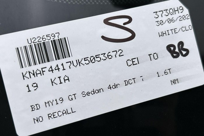 2019 Kia Cerato GT