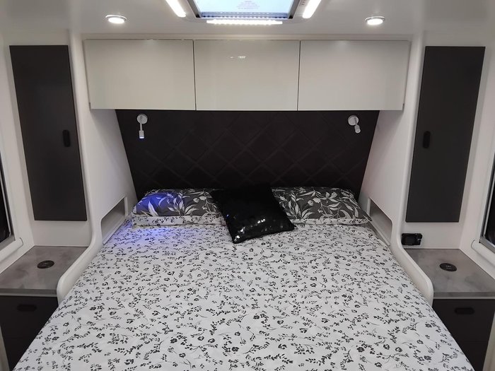 2026 Cadillac RV Gaia Rear Club Lounge With Full Victron Package