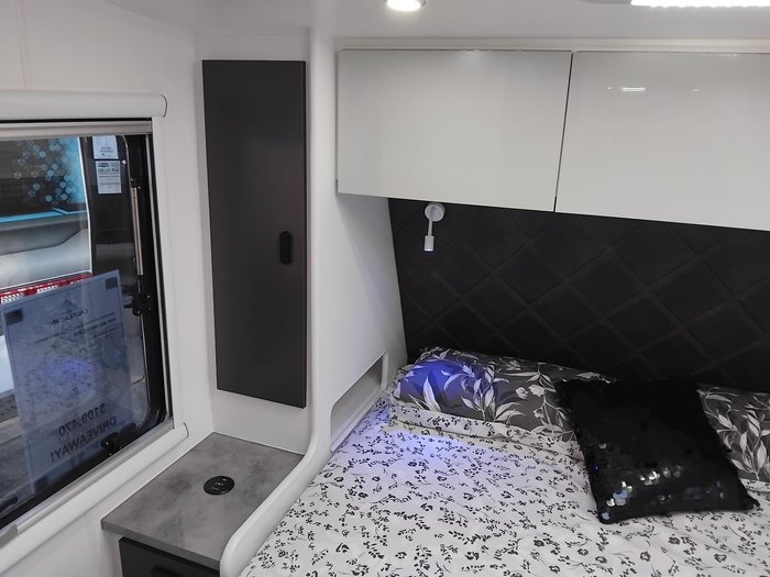 2026 Cadillac RV Gaia Rear Club Lounge With Full Victron Package