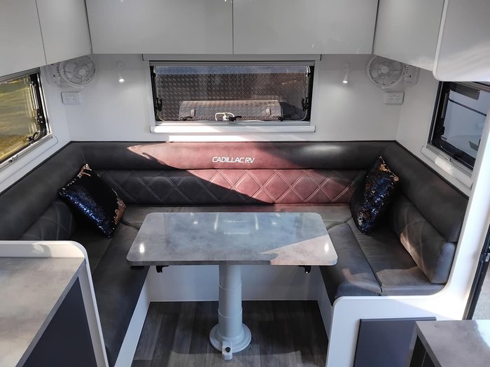 2026 Cadillac RV Gaia Rear Club Lounge With Full Victron Package