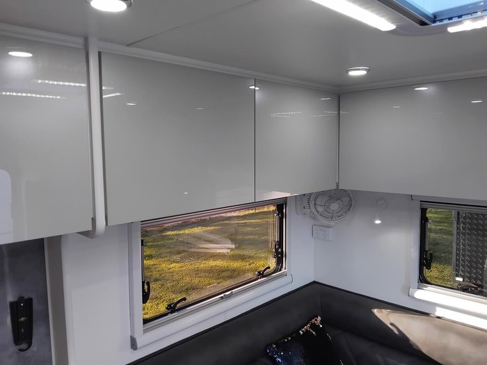 2026 Cadillac RV Gaia Rear Club Lounge With Full Victron Package