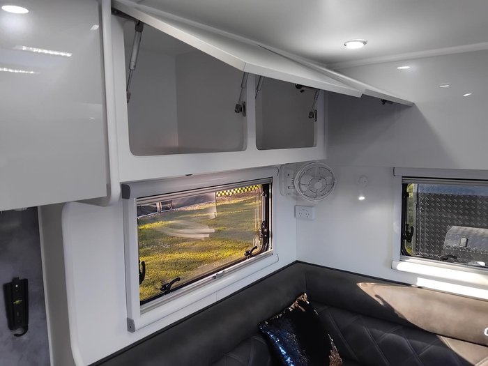 2026 Cadillac RV Gaia Rear Club Lounge With Full Victron Package