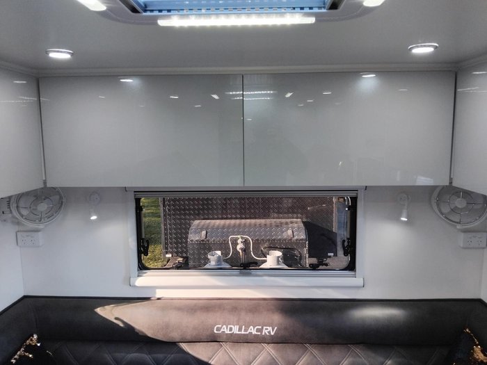 2026 Cadillac RV Gaia Rear Club Lounge With Full Victron Package
