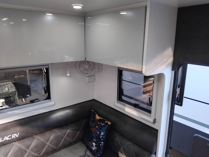 2026 Cadillac RV Gaia Rear Club Lounge With Full Victron Package