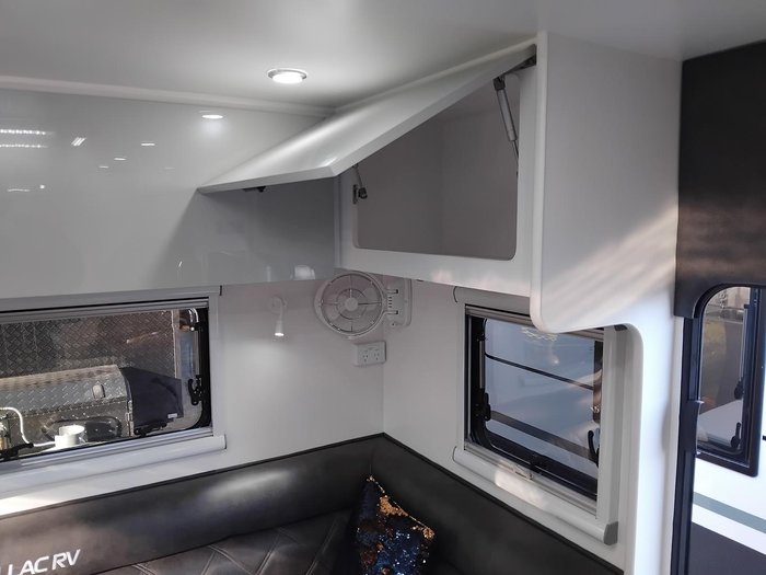 2026 Cadillac RV Gaia Rear Club Lounge With Full Victron Package