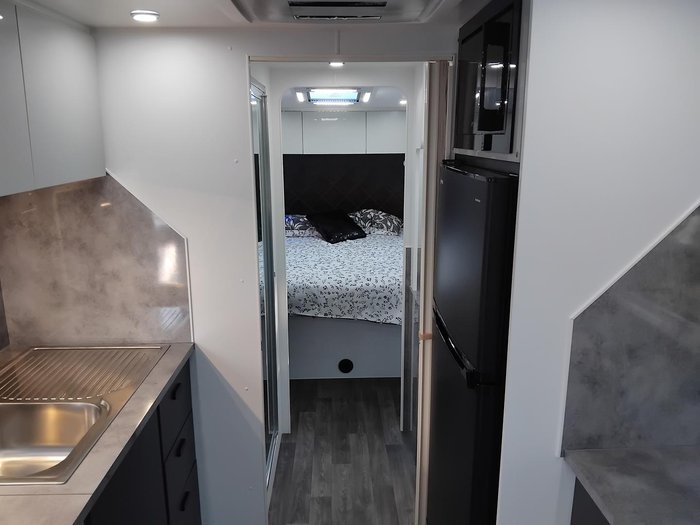 2026 Cadillac RV Gaia Rear Club Lounge With Full Victron Package