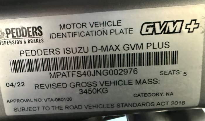 2022 Isuzu D-MAX LS-U