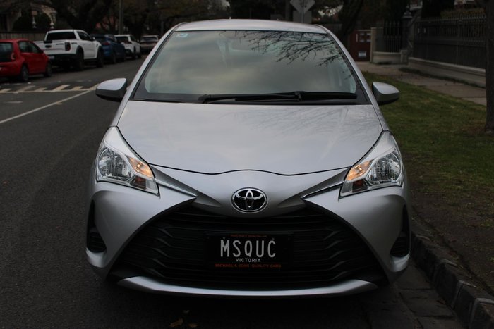 2018 Toyota Yaris Ascent NCP130R Silver Pearl