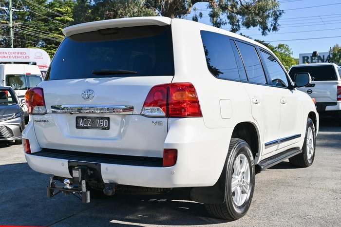 2015 Toyota Landcruiser Sahara VDJ200R MY13 4X4 Dual Range Crystal Pearl