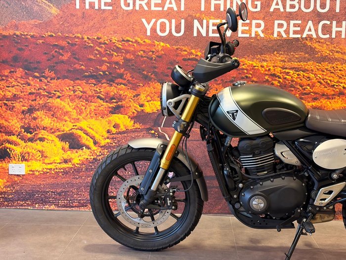 2024 Triumph Scrambler 400 X Scrambler Green